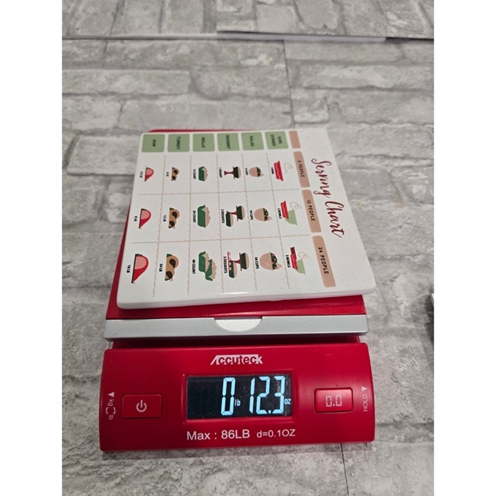 Hot Plate Coaster Serving Chart Design Horizon Decorative Trivet Tile 137537